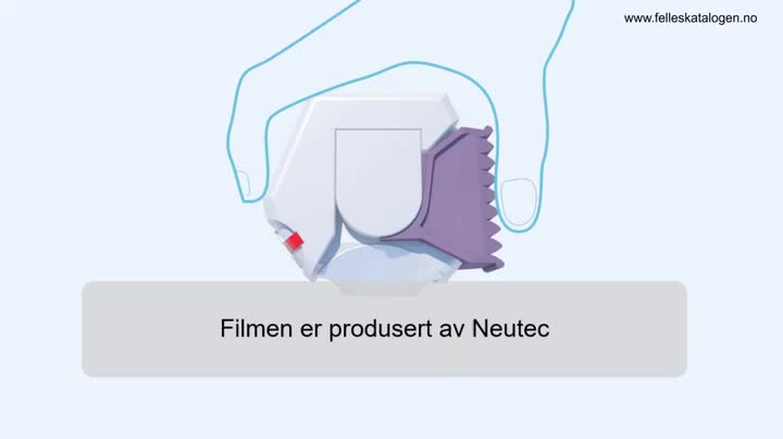 Instruksjonsfilm for bruk av Neutec-inhalator.