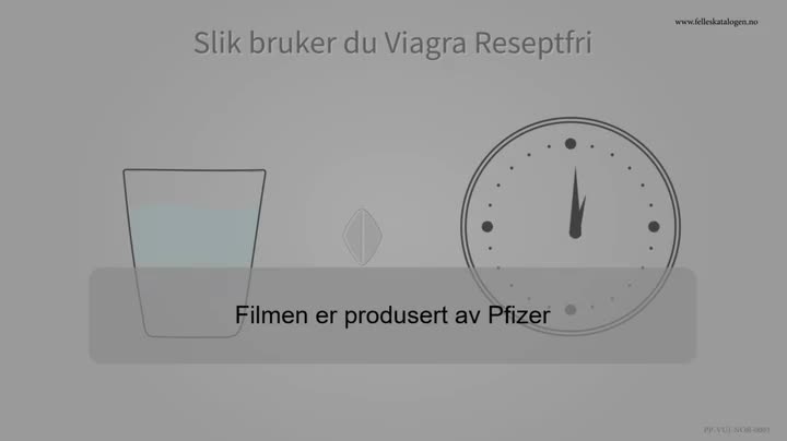 Instruksjonsfilm for Viagra Reseptfri tabletter.