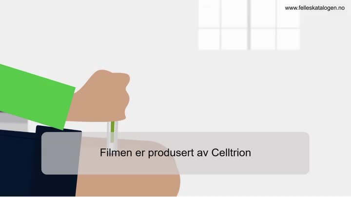 Instruksjonsfilm for bruk av ferdigfylt penn