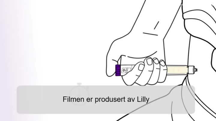 Instruksjonsfilm for&nbsp;bruk av ferdigfylt penn.