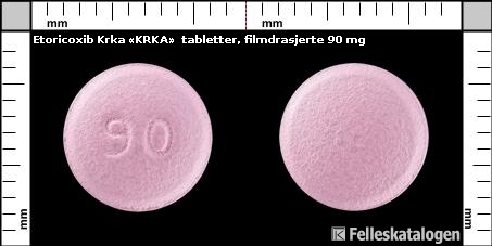 Etoricoxib Krka KRKA Felleskatalogen Pasientutgave